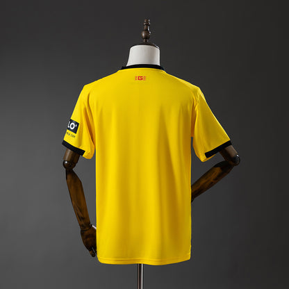 Camisola Girona FC 2025-26 Alternativa Amarela Versão Adepto