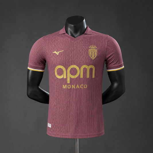 Camisola AS Monaco 2026-27 Alternativa Vermelha Versão Jogador