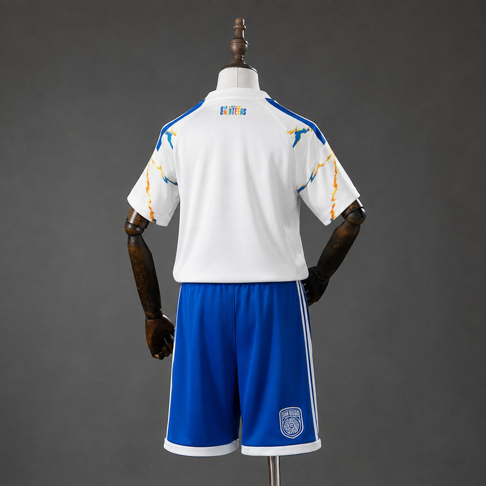 Kit Criança San Diego FC 2026-27 Alternativo Branco