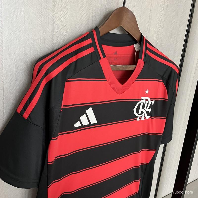 Camisola CR Flamengo 2025-26 Principal Lisa Versão Adepto