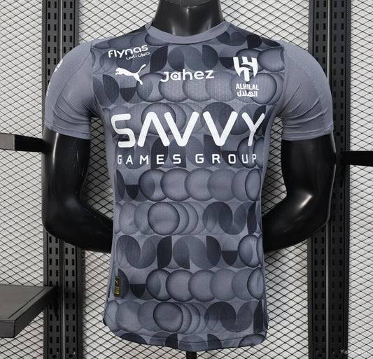 Camisola Al-Hilal SFC 2025-26 Alternativa Cinzenta Versão Jogador