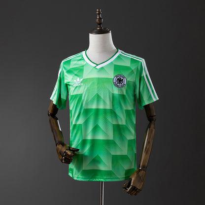 Camisola Alemanha 1988 Alternativa Verde Versão Adepto