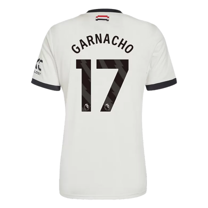 Camisola M-United 2024-25 Alternativa Branca Versão Adepto GARNACHO #17