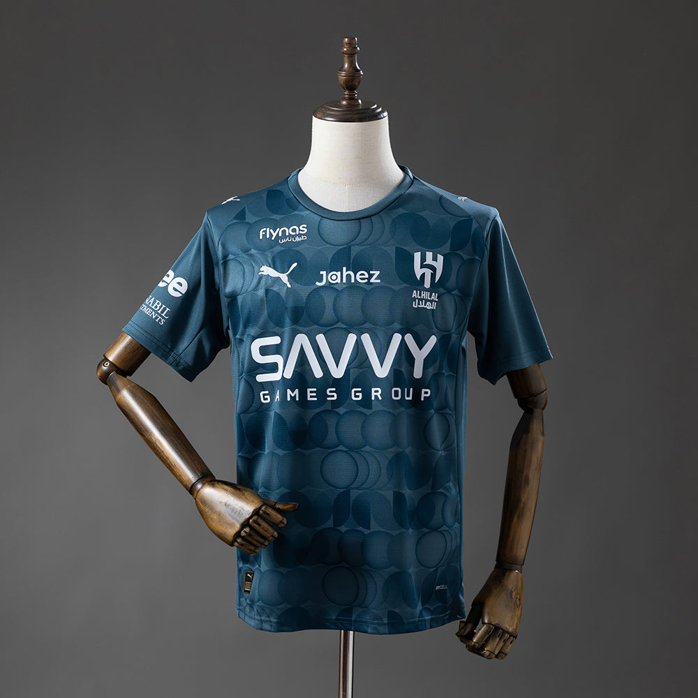 Camisola Al-Hilal SFC 2025-26 Alternativa Azul Versão Adepto