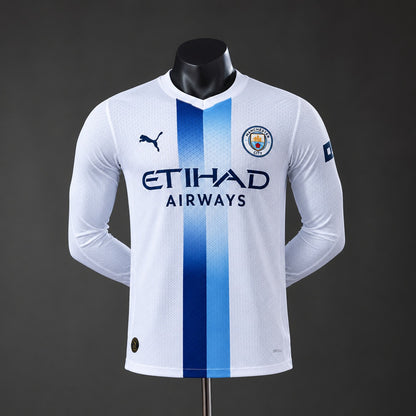 Camisola Manga Comprida MCI 2026-27 Alternativa Branca Versão Jogador