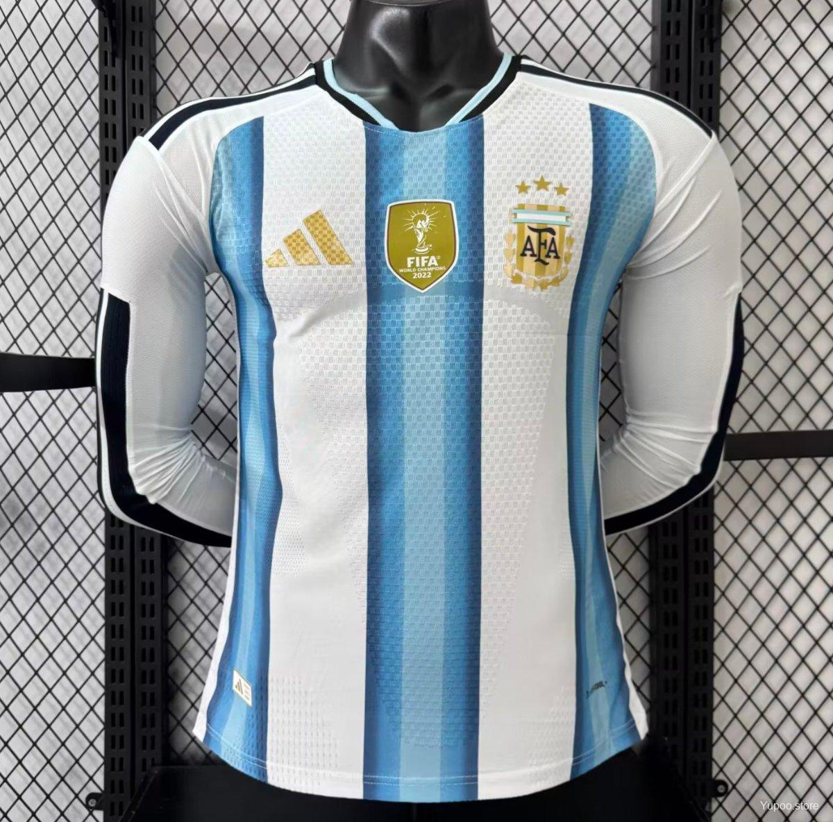 Camisola Manga Comprida Argentina 2026 Principal Versão Jogador