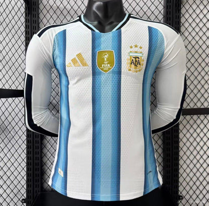 Camisola Manga Comprida Argentina 2026 Principal Versão Jogador