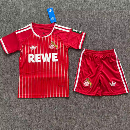 Kit Criança 1.FC Koln 2026-27 Alternativo Vermelho