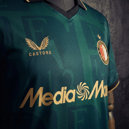 Camisola Feyenoord 2025-26 Alternativa Verde Versão Adepto