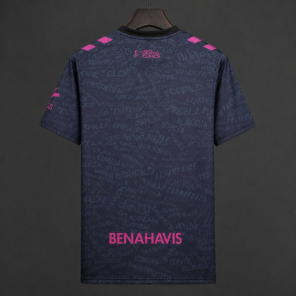 Camisola Malaga FC 2026-27 Alternativa Preta Versão Adepto