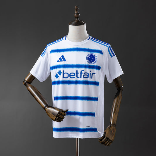 Camisola Cruzeiro EC 2025-26 Alternativa Branca Versão Adepto