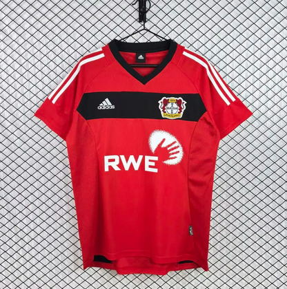 Camisola Bayer 04 Leverkusen 2002-03 Principal Versão Adepto