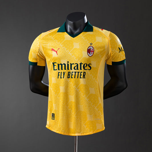 Camisola Ac Milan 2025-26 Alternativa Amarela Versão Jogador