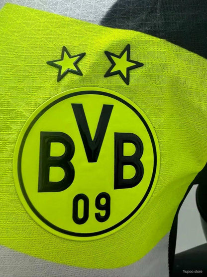 Camisola Borussia Dortmund 2025-26 Alternativa Cinzenta Versão Jogador