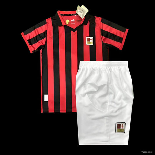 Kit Criança AC Milan 2024-25 Edição Especial 125º Aniversario