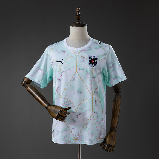Camisola Austria 2026 Alternativa Branca Versão Adepto