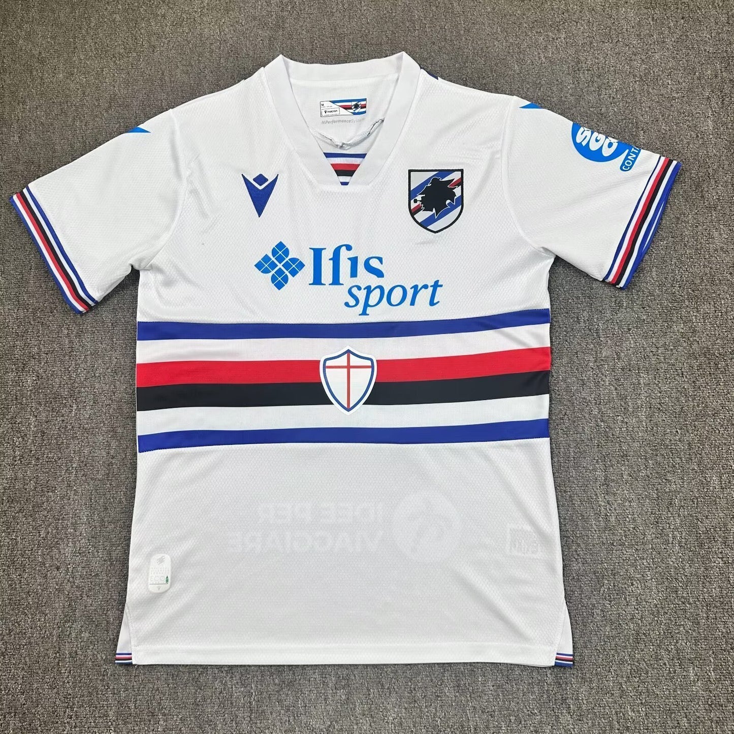 Camisola UC Sampdoria 2025-26 Alternativa Branca Versão Adepto