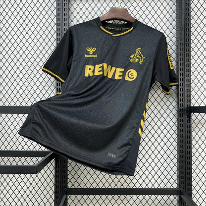 Camisola 1.FC Koln 2025-26 Alternativa Preta Versão Adepto
