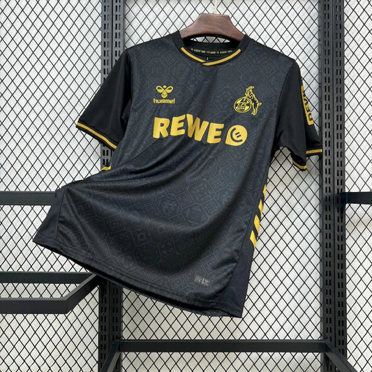 Camisola 1.FC Koln 2025-26 Alternativa Preta Versão Adepto