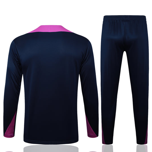 Fato de Treino FC Barcelona 2024-25 - Camisola com Fecho
