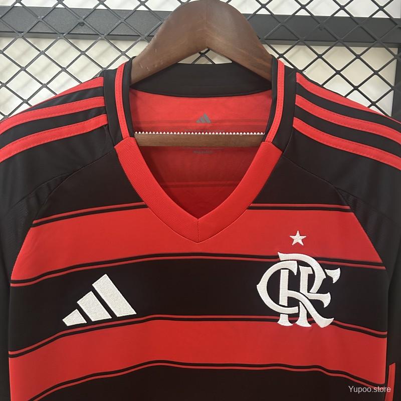 Camisola Manga Comprida CR Flamengo 2025-26 Principal Versão Adepto