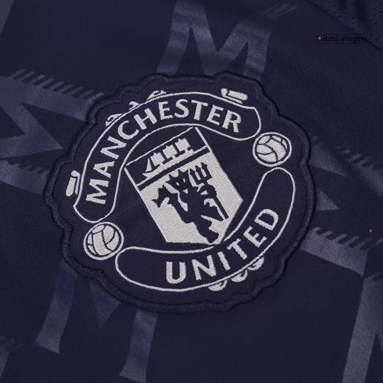 Camisola M-United 2024-25 Alternativa Azul Versão Adepto GARNACHO #17