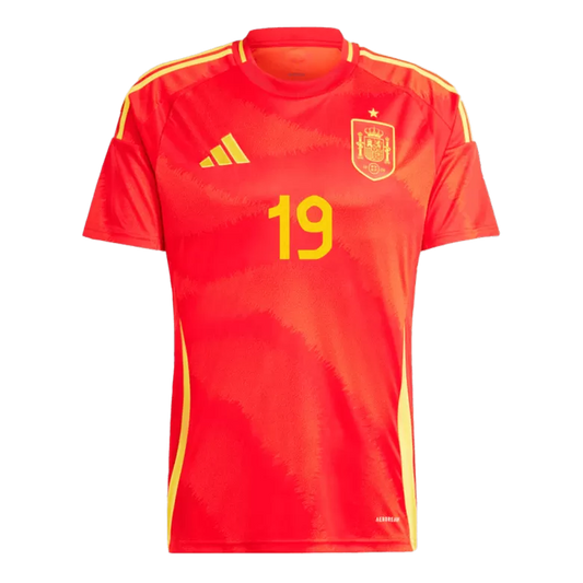 Camisola Espanha 2024 Principal Versão Adepto LAMINE YAMAL #19