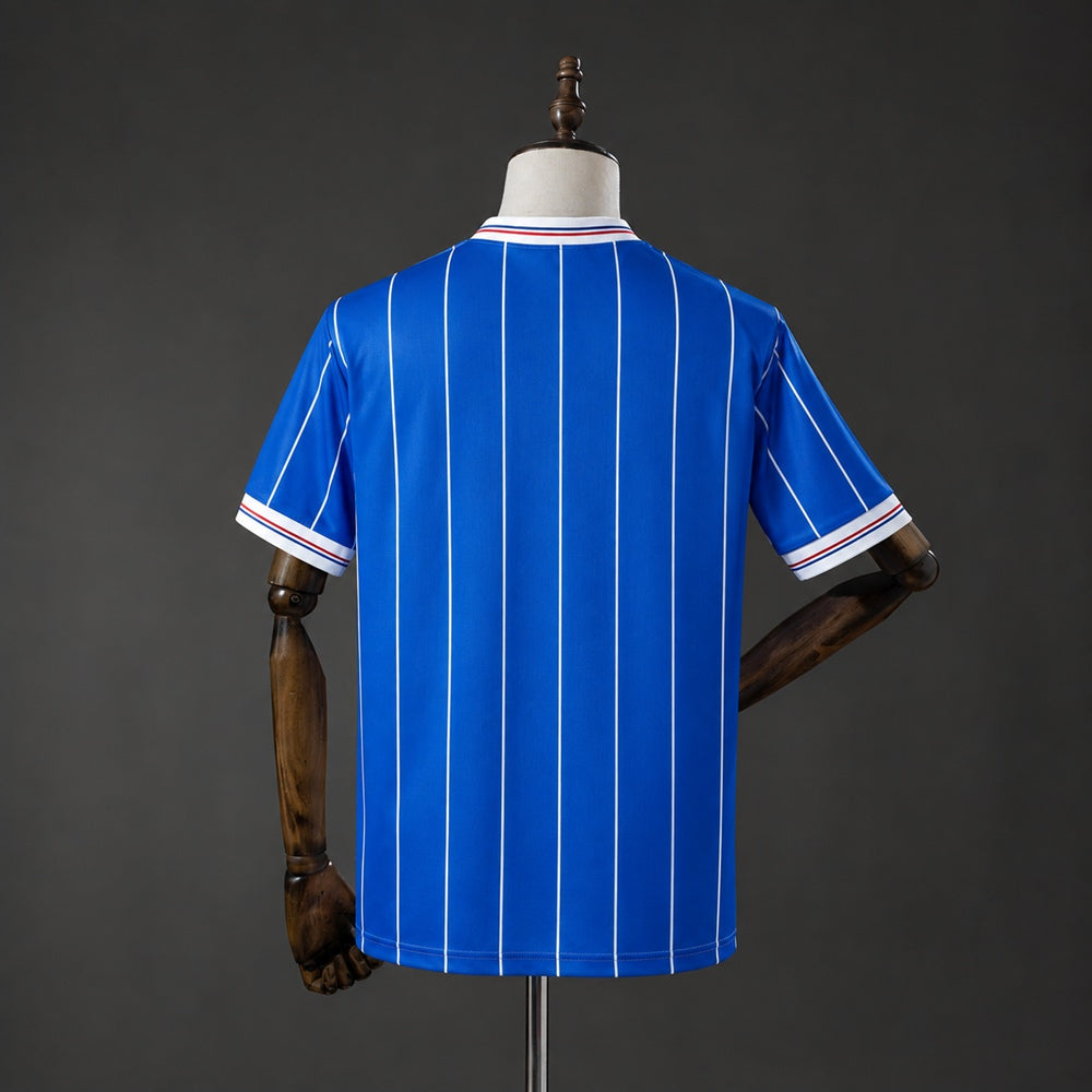 Camisola Rangers FC 1983-84 Principal Versão Adepto