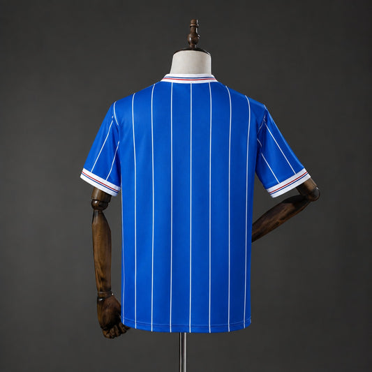 Camisola Rangers FC 1983-84 Principal Versão Adepto