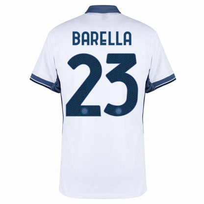 Camisola Inter Milão 2024-25 Alternativa Branca Versão Adepto BARELLA #23
