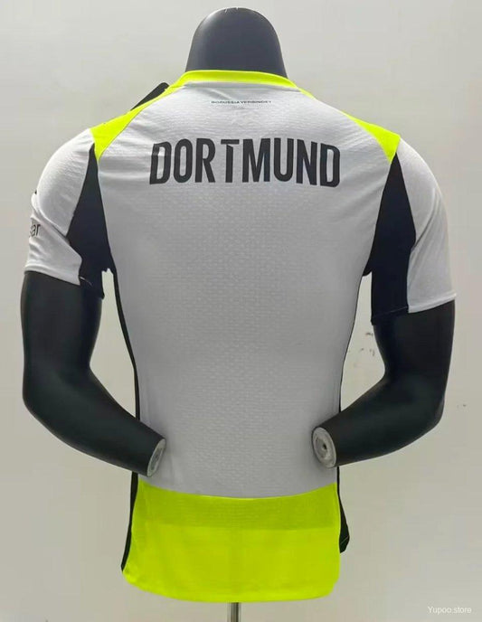 Camisola Borussia Dortmund 2025-26 Alternativa Cinzenta Versão Jogador