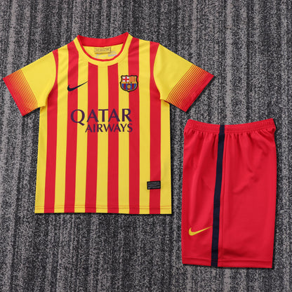 Kit Criança FC Barcelona 2013-14 Alternativo