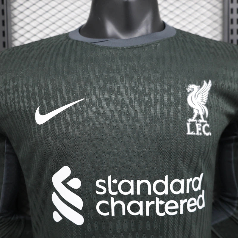 Camisola Manga Comprida LIV 2024-25 Alternativa Preta Versão Jogador