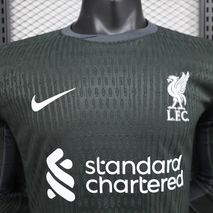 Camisola Manga Comprida LIV 2024-25 Alternativa Preta Versão Jogador