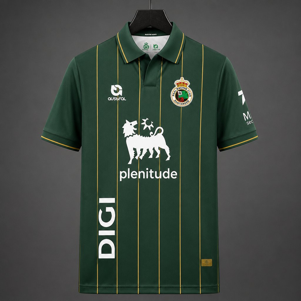 Camisola Racing Santander 2026-27 Alternativa Verde Versão Adepto