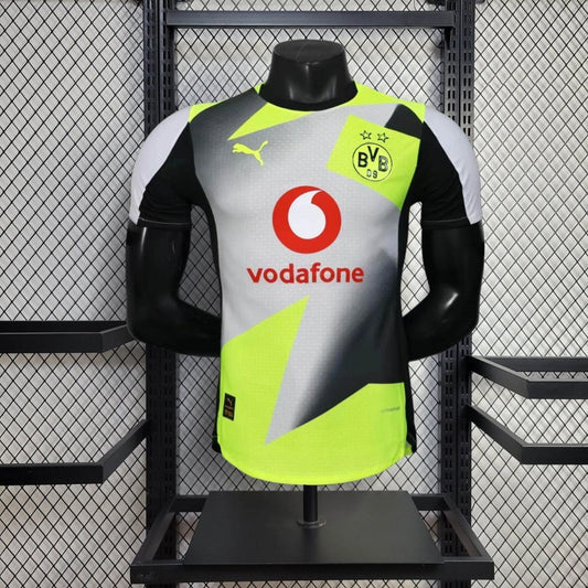 Camisola Borussia Dortmund 2025-26 Alternativa Cinzenta Versão Jogador