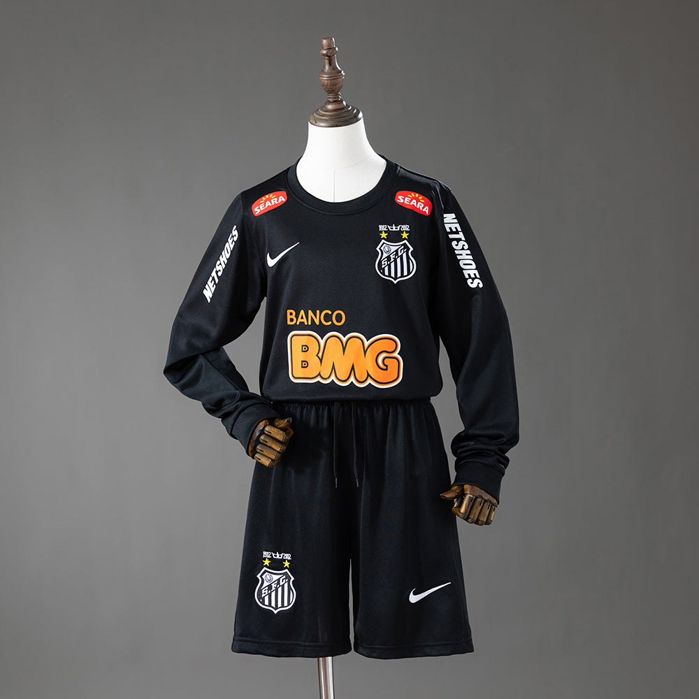 Kit Criança Manga Comprida Santos FC 2012-13 Alternativo