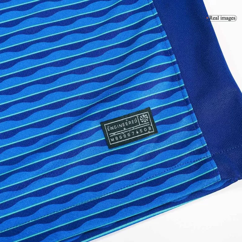 Camisola Brasil 2024 Alternativa Azul Versão Adepto RODRYGO #10
