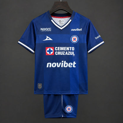 Kit Criança CD Cruz Azul 2026-27 Alternativo Azul