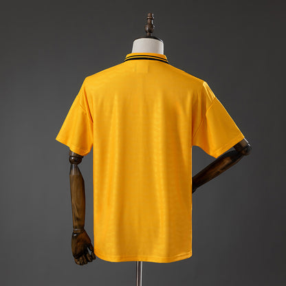 Camisola Inter Milão 1996-97 Alternativa Amarela Versão Adepto