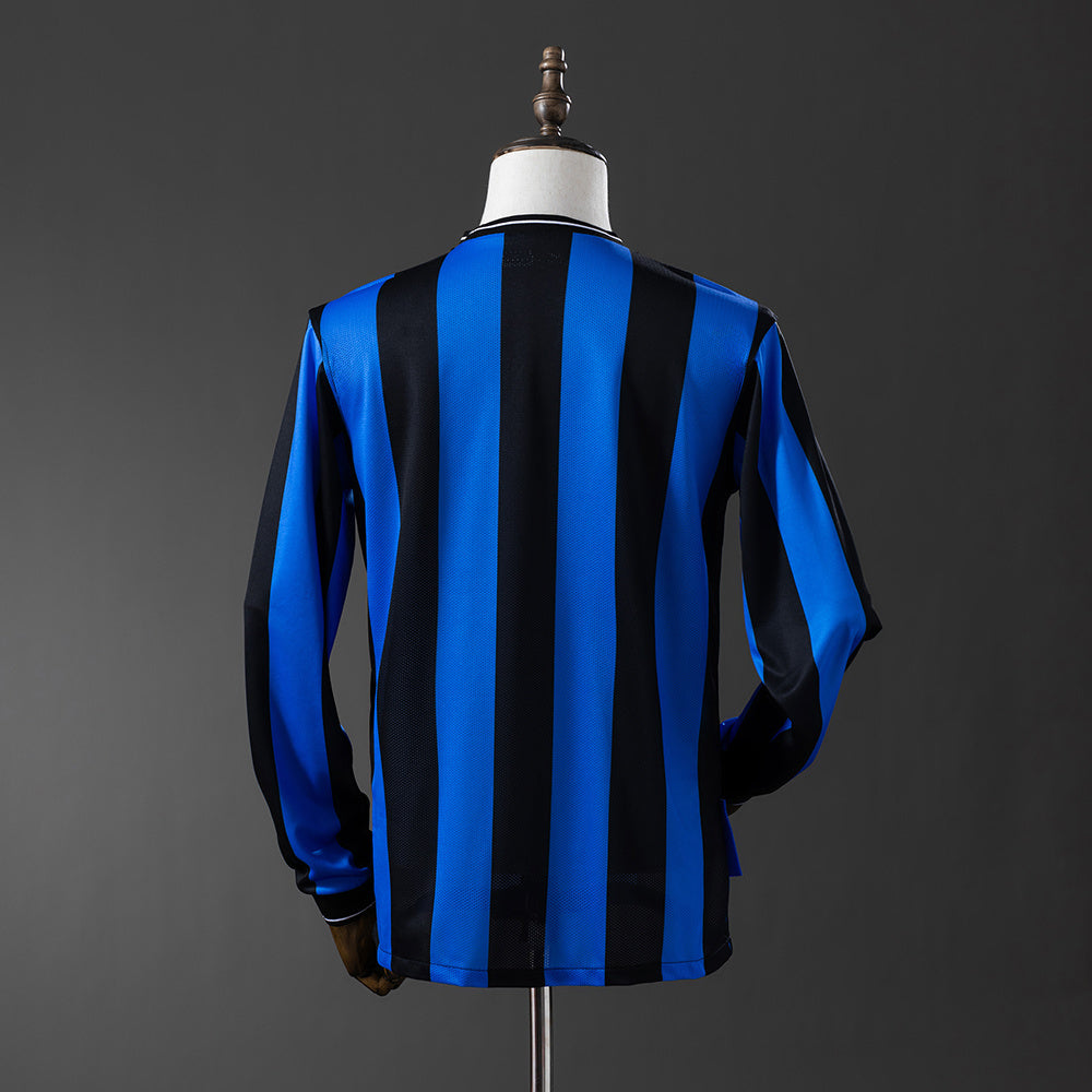 Camisola Manga Comnprida Inter Milão 2009-10 Principal Final UCL Versão Adepto