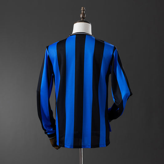 Camisola Manga Comnprida Inter Milão 2009-10 Principal Final UCL Versão Adepto
