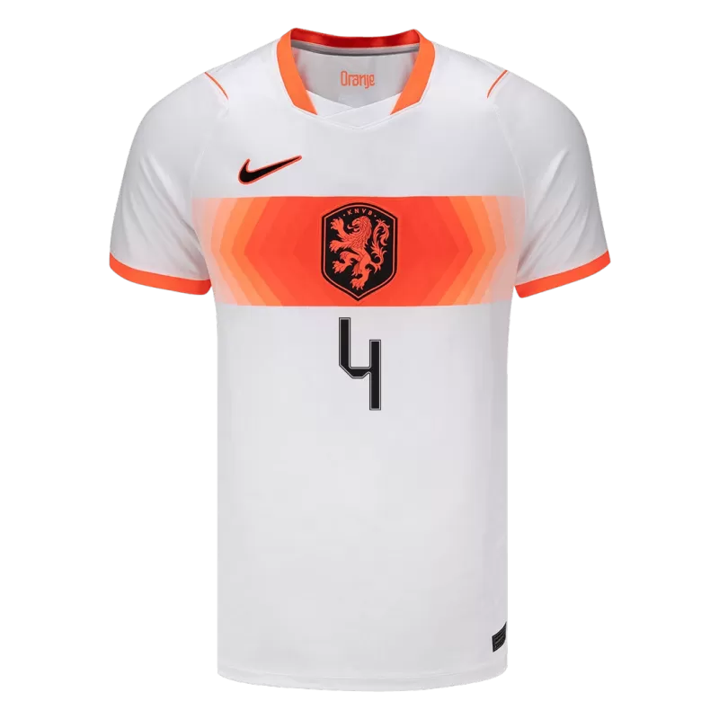 Camisola Paises Baixos 2026 Alternativa Branca Versão Adepto VIRGIL #4