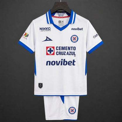 Kit Criança CD Cruz Azul 2026-27 Alternativo Branco