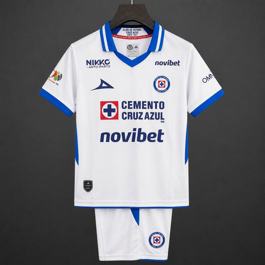 Kit Criança CD Cruz Azul 2026-27 Alternativo Branco