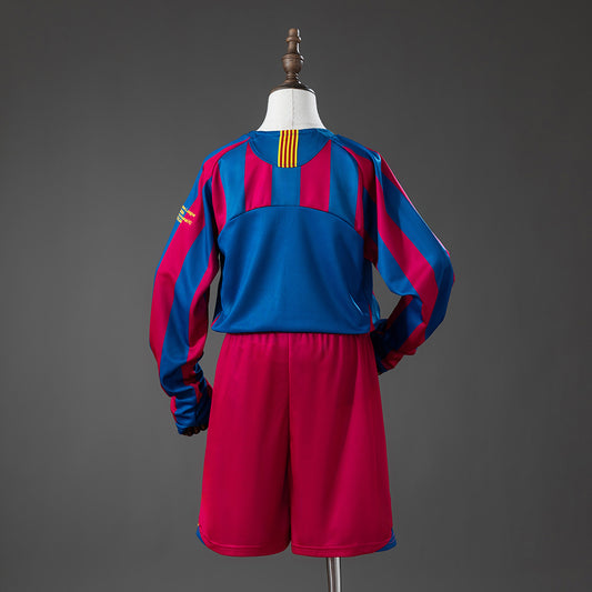 Kit Criança Manga Comprida FC Barcelona 2005-06 Principal