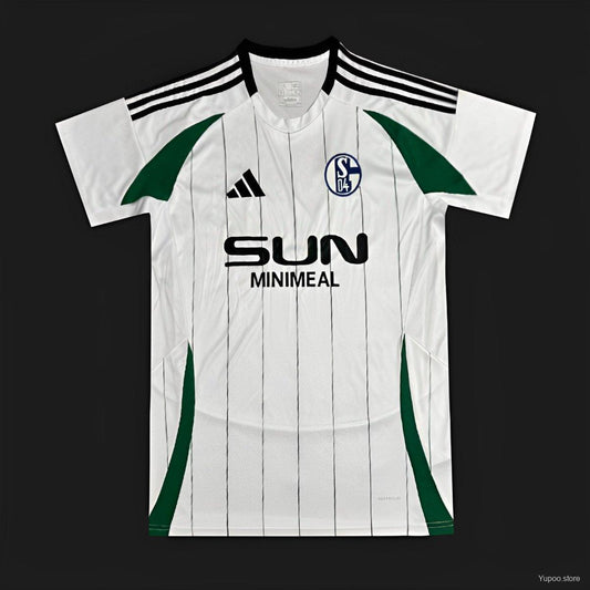 Camisola Schalke 04 2024-25 Alternativa Branca Versão Adepto