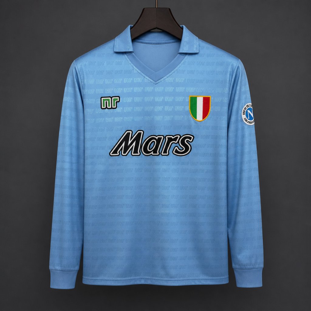 Camisola Manga Comprida Napoles 1990-91 Principal Versão Adepto