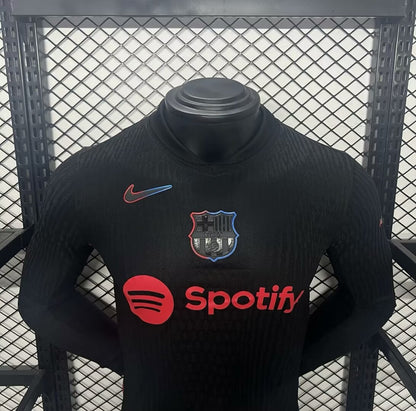Camisola Manga Comprida FC Barcelona 2024-25 Alternativa Preta Versão Jogador
