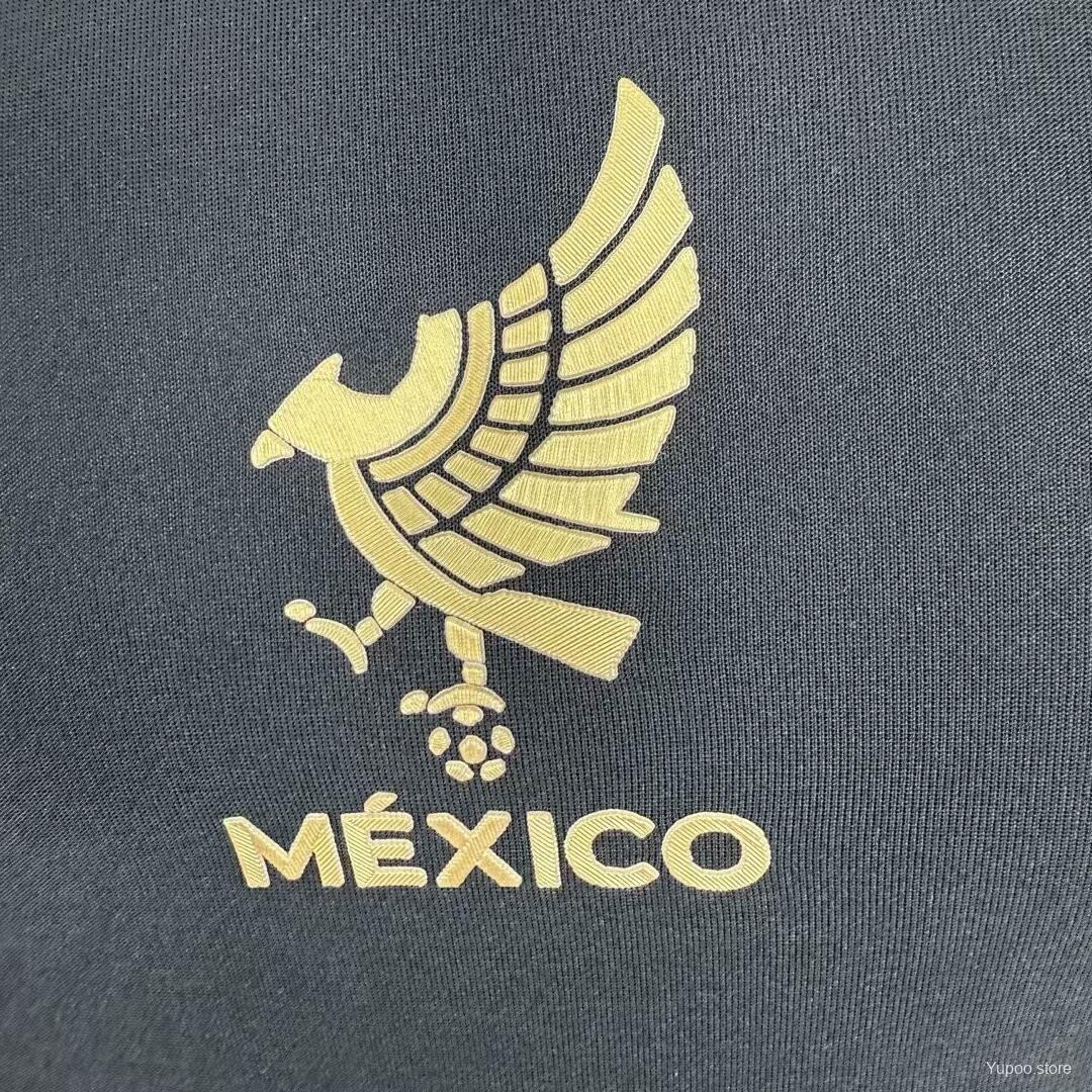 Camisola Manga Comprida Mexico 2025 Edição Gold-Cup Versão Jogador
